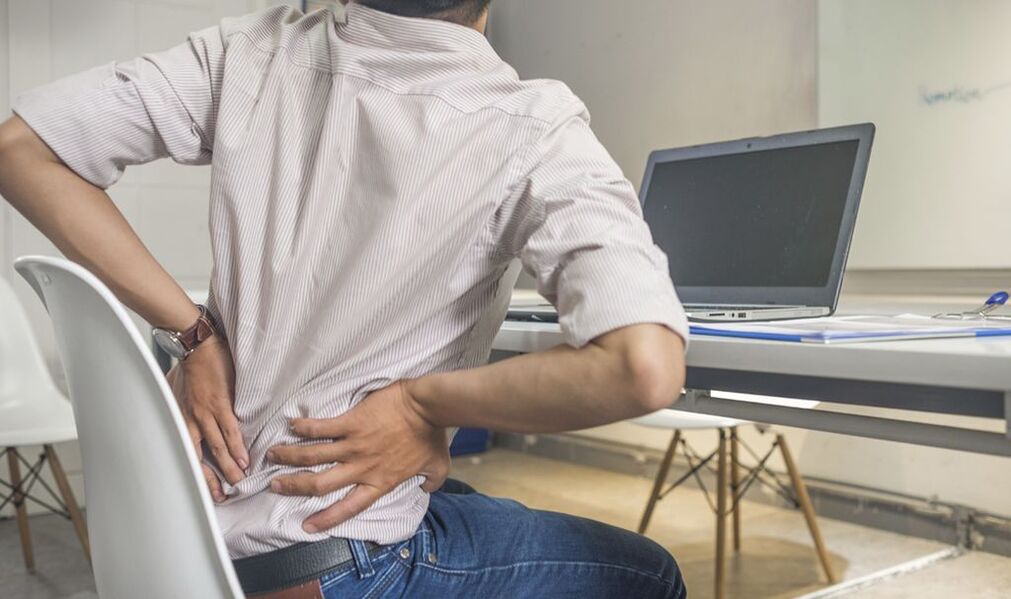 Relieve back pain when sitting