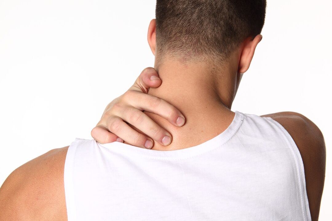 Cervical spondylosis is accompanied by discomfort and pain in the neck