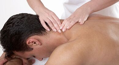 Neck massage with osteoarthritis