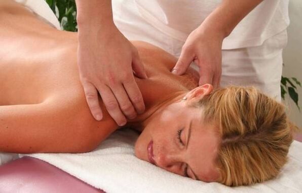 Massage cervical spine with osteoarthritis